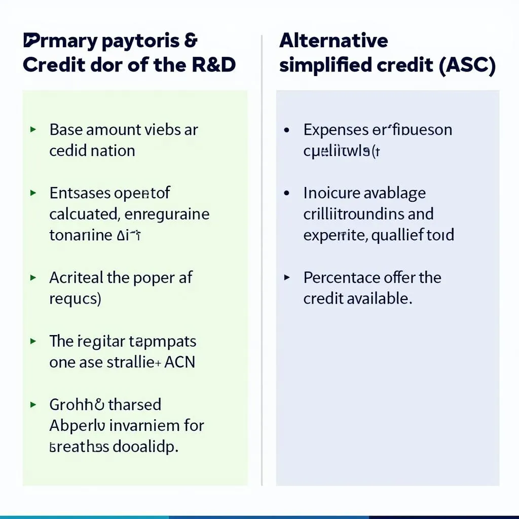 Two distinct methods for calculating R&D tax credits