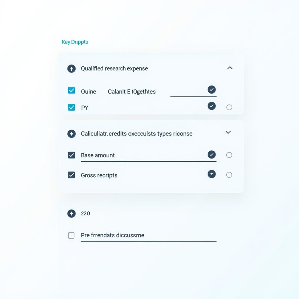 Key Inputs for R&D Tax Credit Calculator