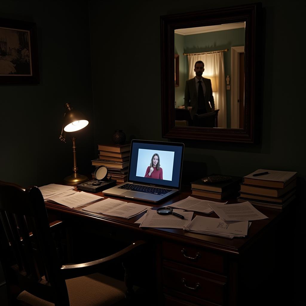 Paranormal Researcher Workspace