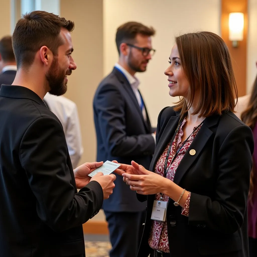 Networking at a research administrators conference