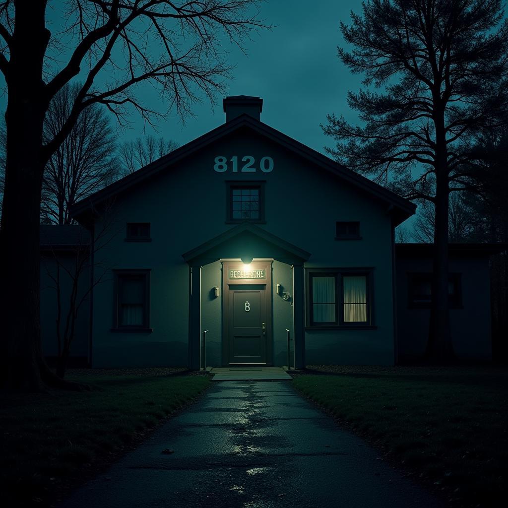 Night view of a seemingly ordinary research facility located at 8120 Research Blvd