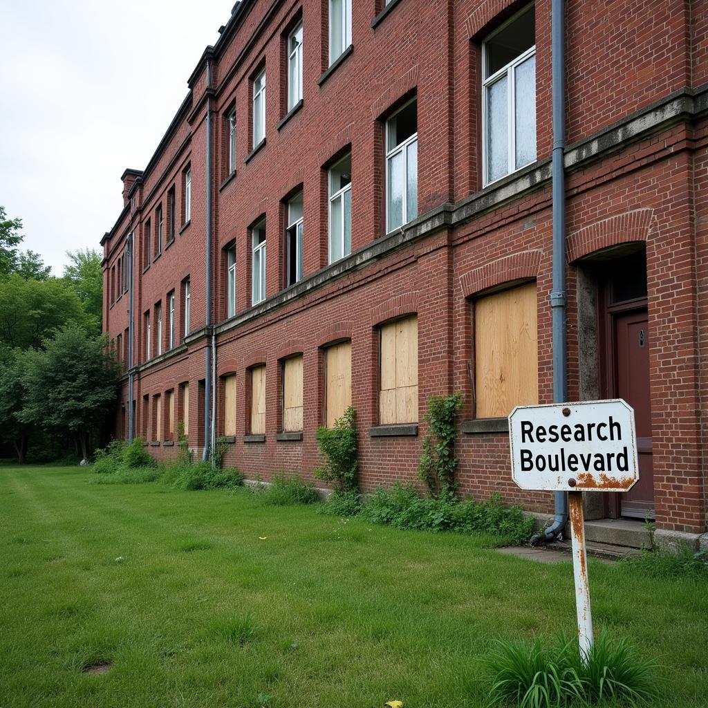 Old, abandoned research facility