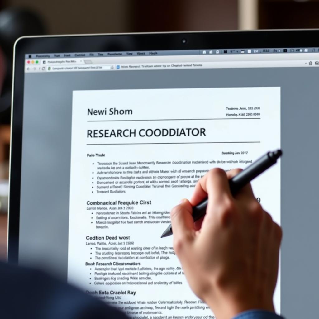 Proofreading Your Research Coordinator Resume