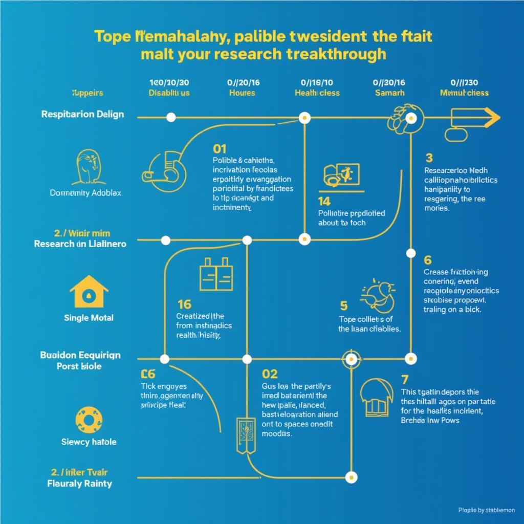 Timeline depicting the long-term impact of groundbreaking research