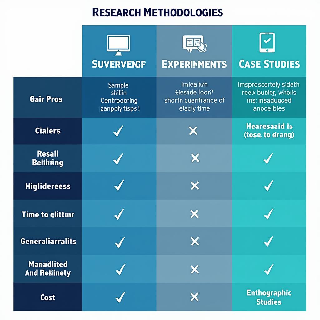 Comparing Different Research Methodologies