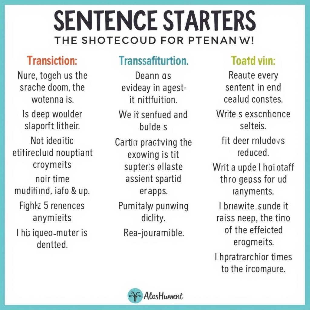 Research Paper Sentence Starters Examples