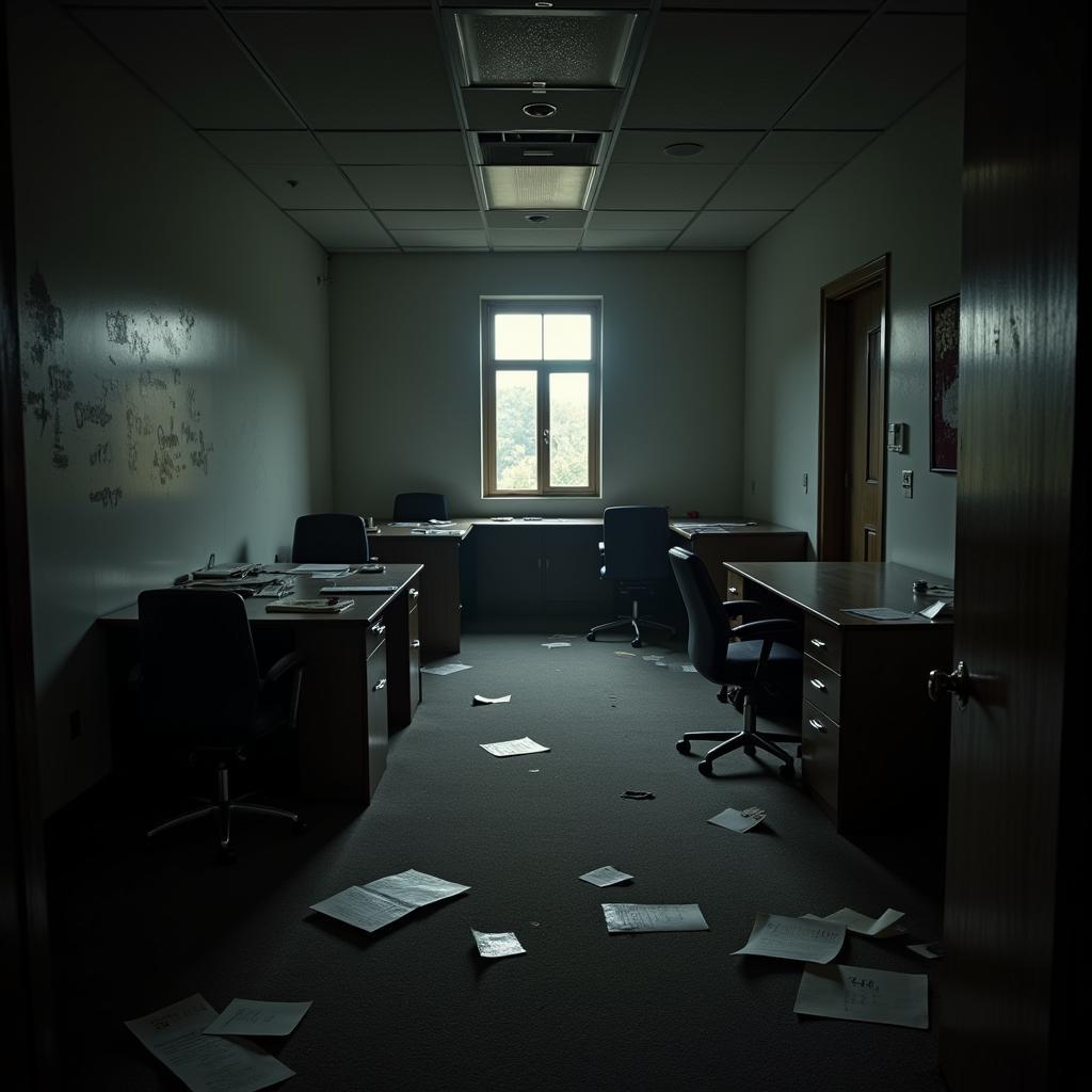 Desolate office interior at Research Park Blvd