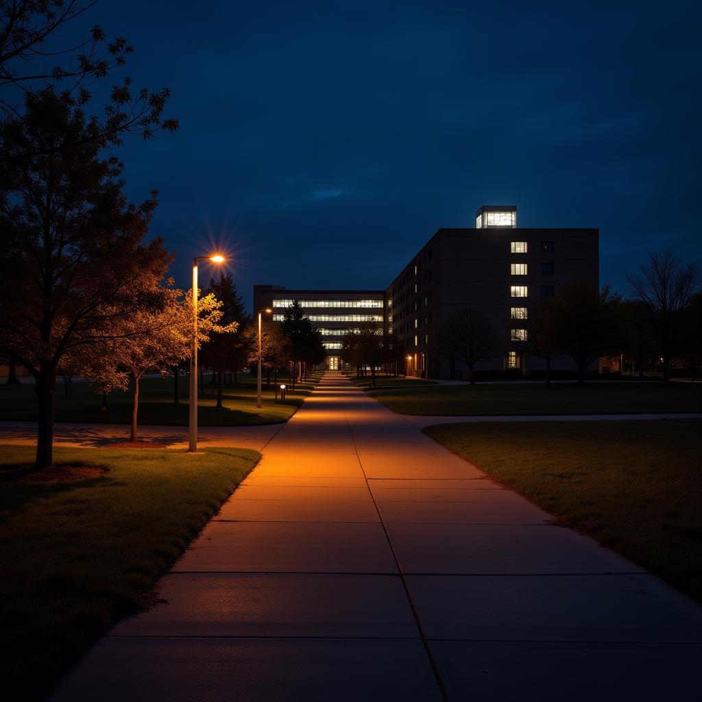 Eerie Night at Research Park