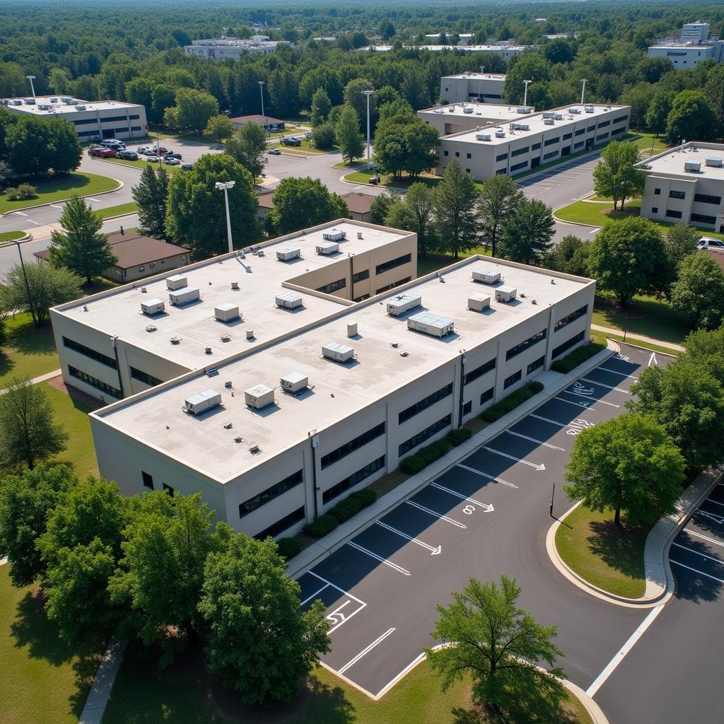 Aerial View of 2624 Research Park Drive