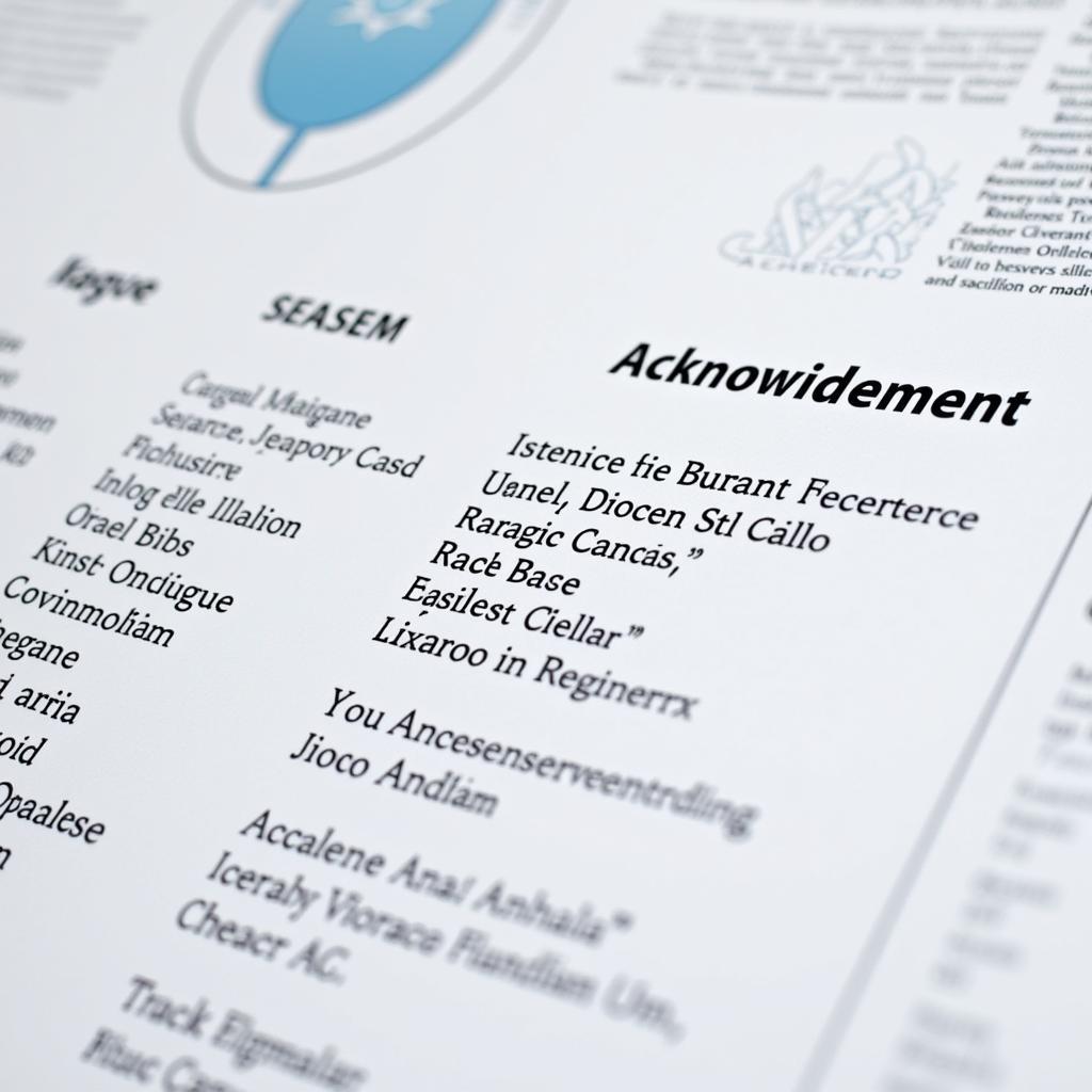 research poster acknowledgement section