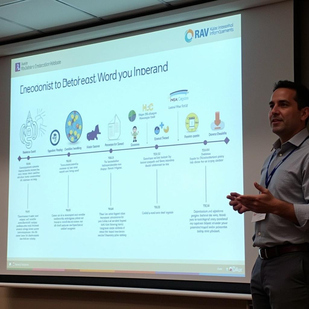 Telling a story with data in a research presentation