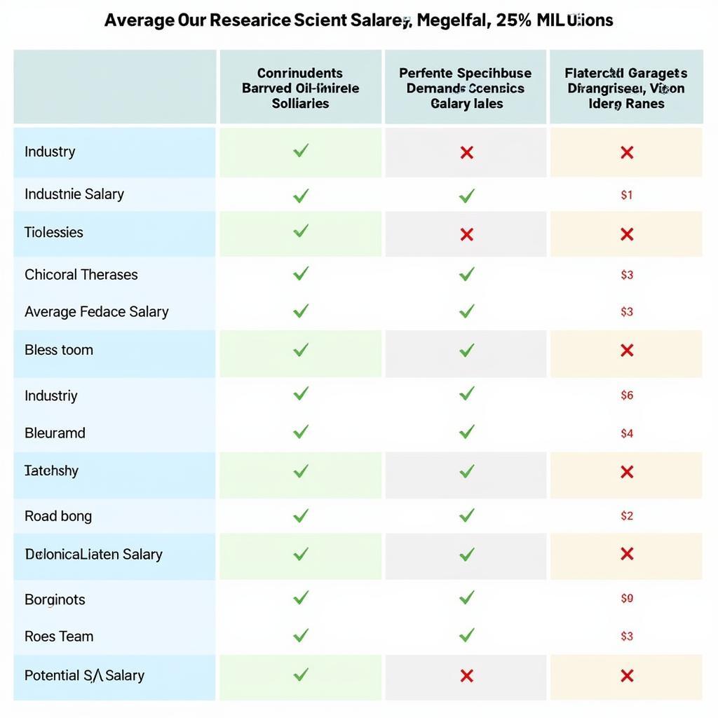 Research Scientist Salary by Industry