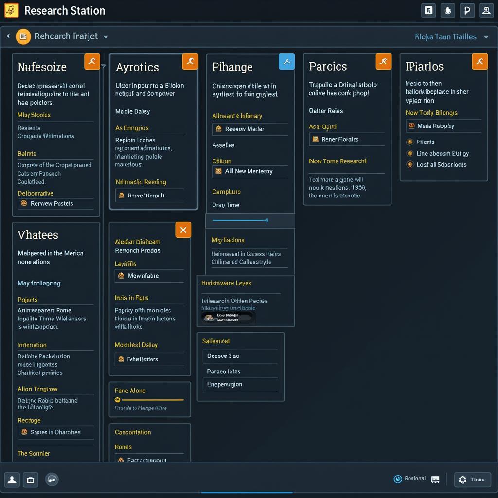 Starfield Research Station Interface