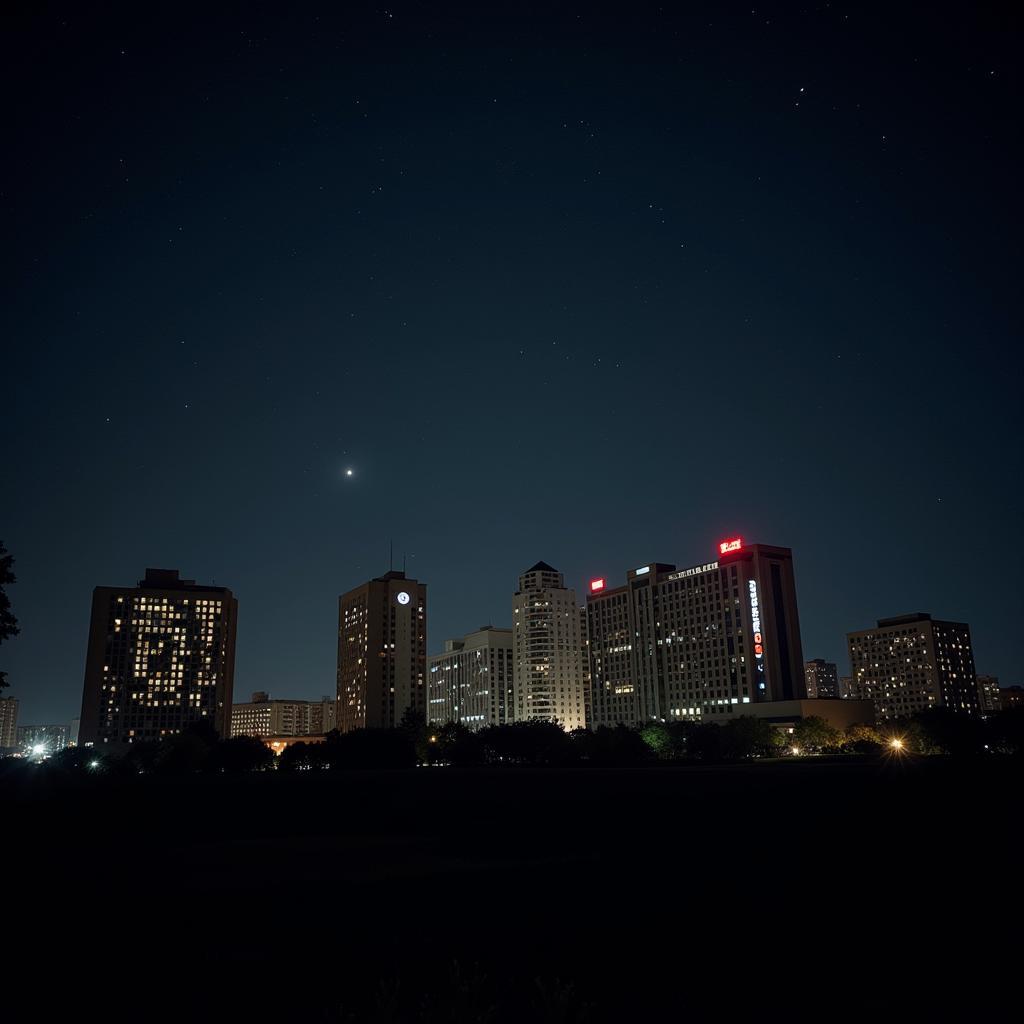 Research Triangle hotels at night