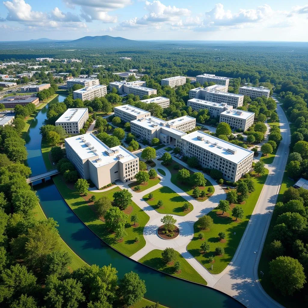 Aerial View of Research Triangle Park