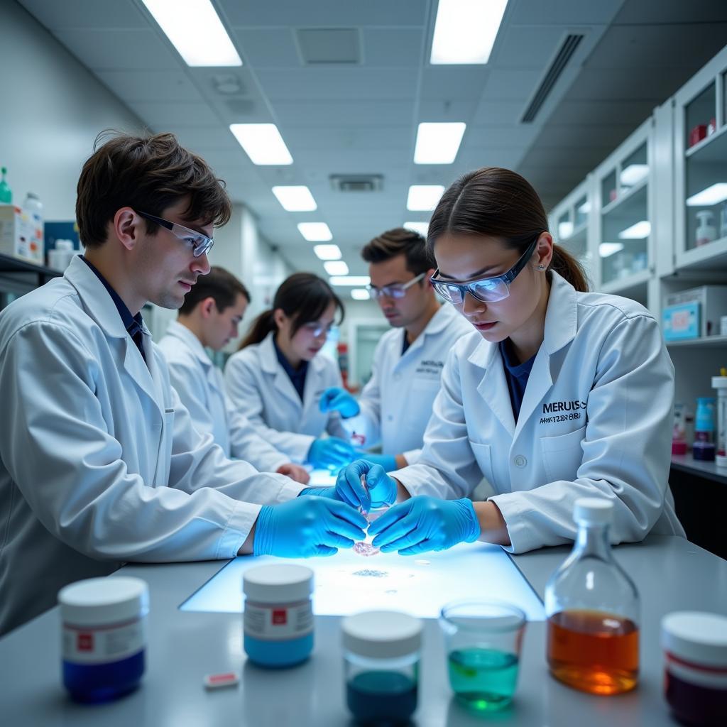 Scientists Working in Reus Research Lab