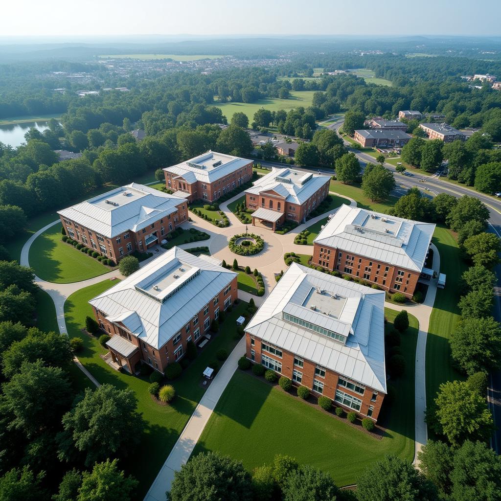 Aerial view of the Richard Russell Research Center