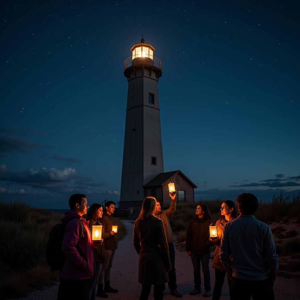 Night tour at Riverton lighthouse