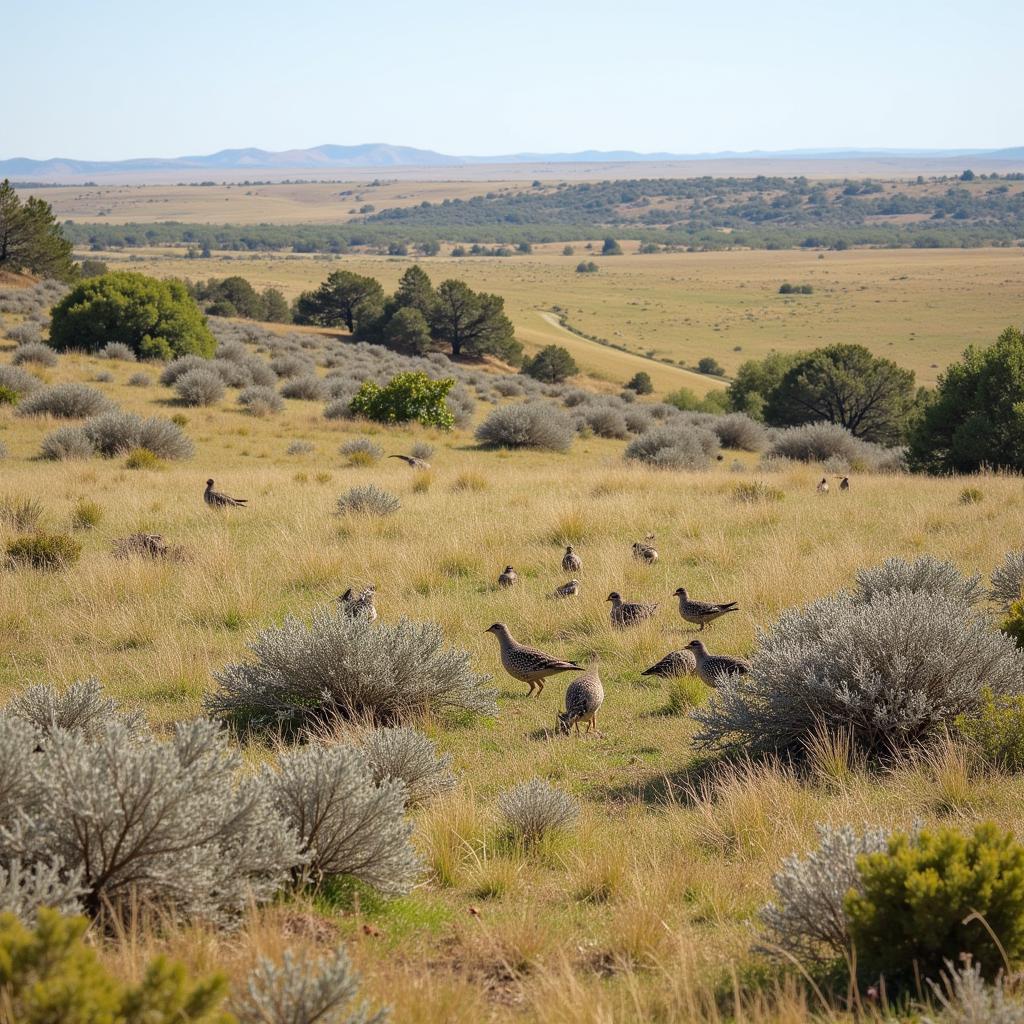 Rolling Plains Quail in Their Natural Habitat