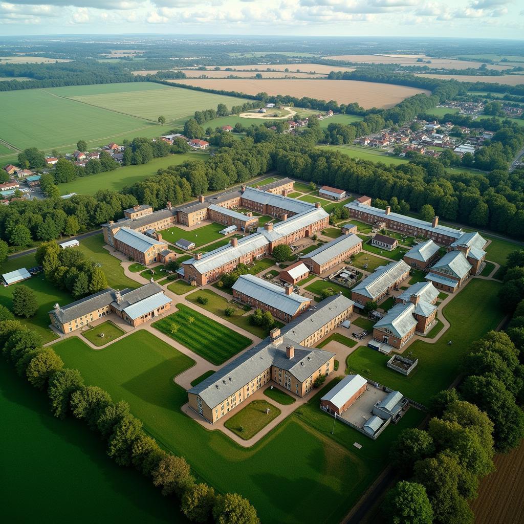 Aerial View of Rothamsted Research Station