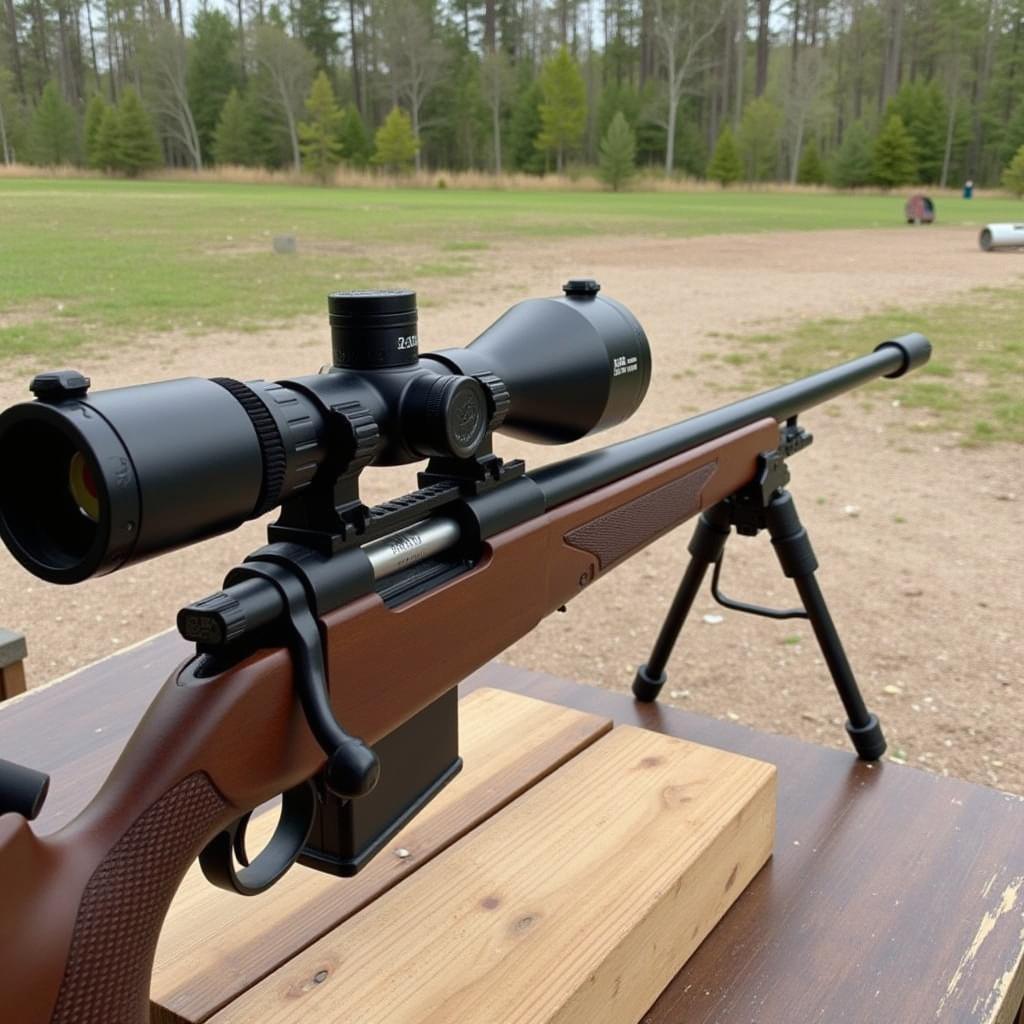 Ruger 10/22 with Magnum Research Barrel at Shooting Range