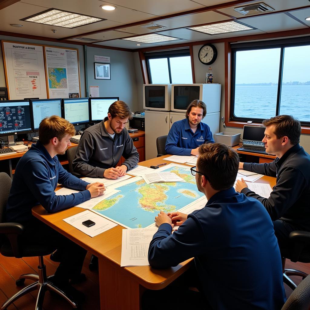 Interior lab on the R/V Thomas G. Thompson