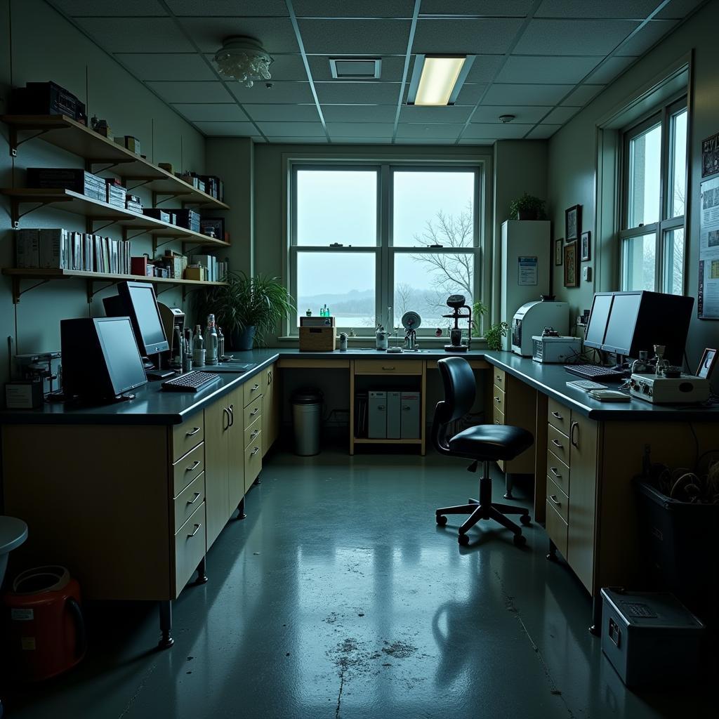 Inside the Santa Rosa Island Research Station Laboratory