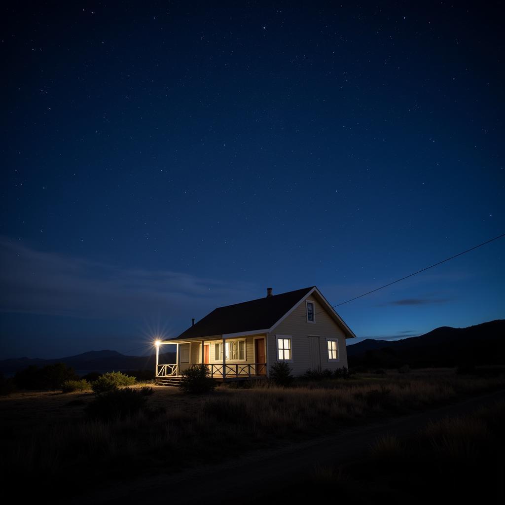 Santa Rosa Island Research Station Under the Night Sky