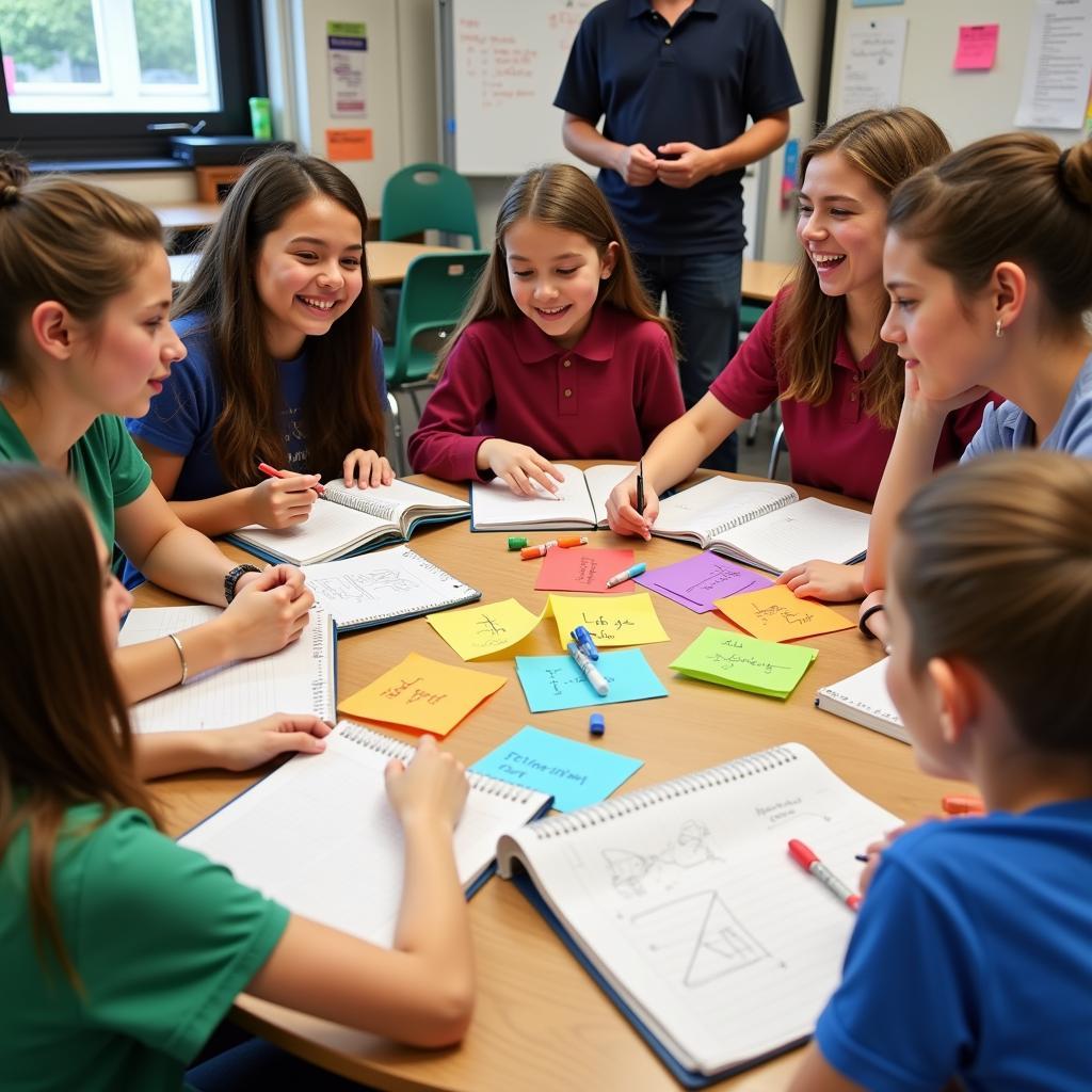 students brainstorming science fair ideas