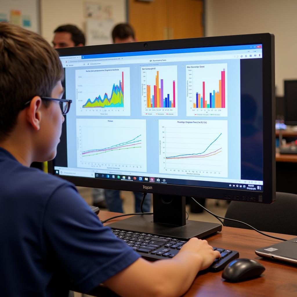 analyzing data and creating charts for a science fair project