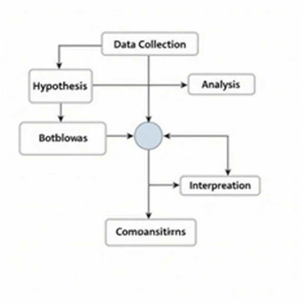 Flowchart illustrating a typical scientific methodology