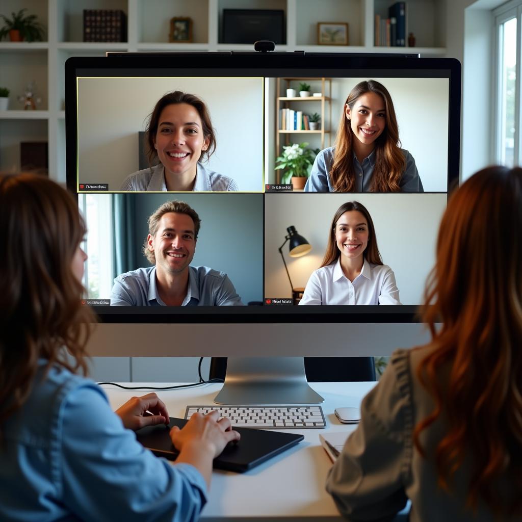 Senior CRA Team Collaborating in a Virtual Meeting