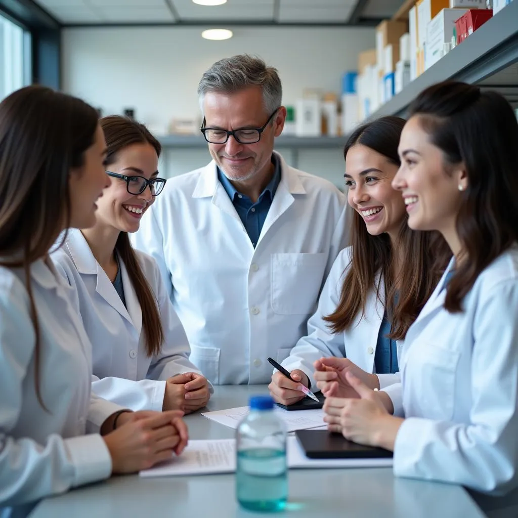 Senior Research Scientist Mentoring Junior Researchers