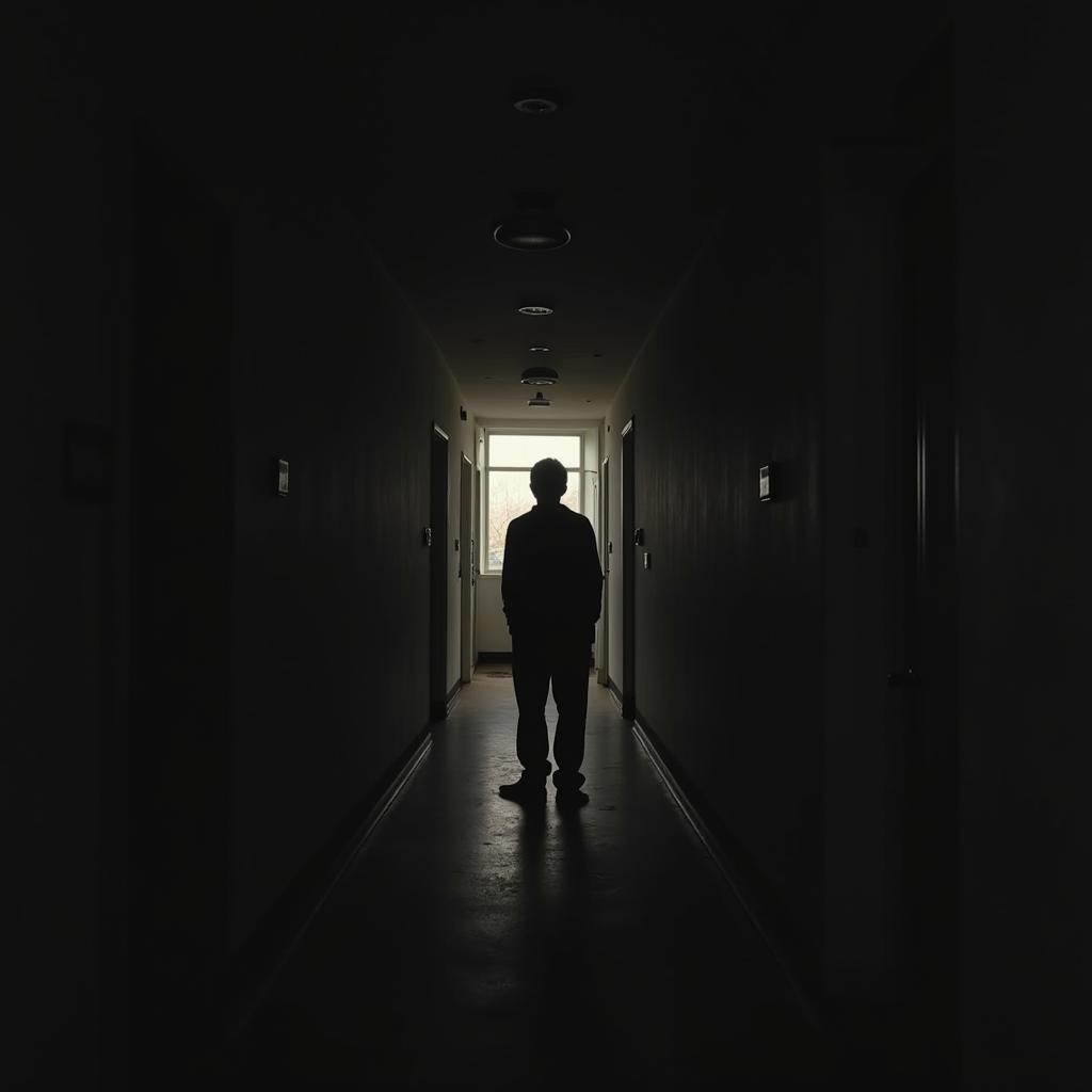 Shadowy Figure in Hallway