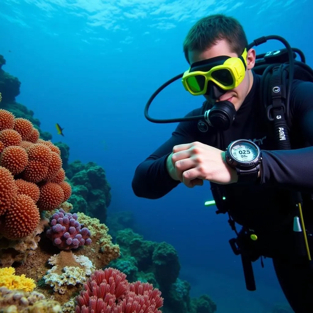 Using the Shearwater Peregrine Dive Computer Underwater