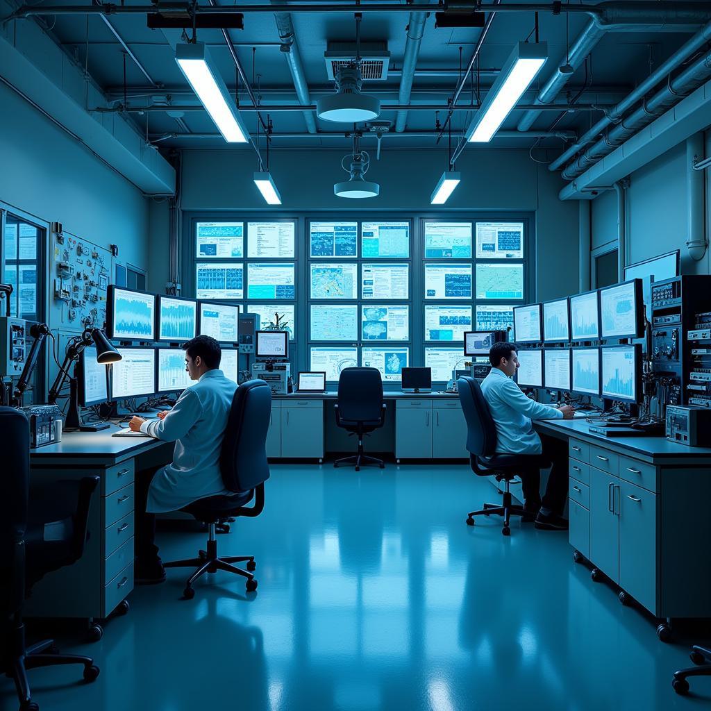 High-tech laboratory interior at Simons Biosciences