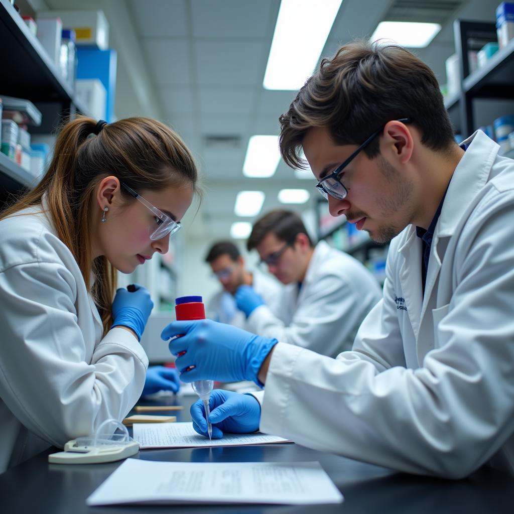 San Jose State University Researchers in Lab