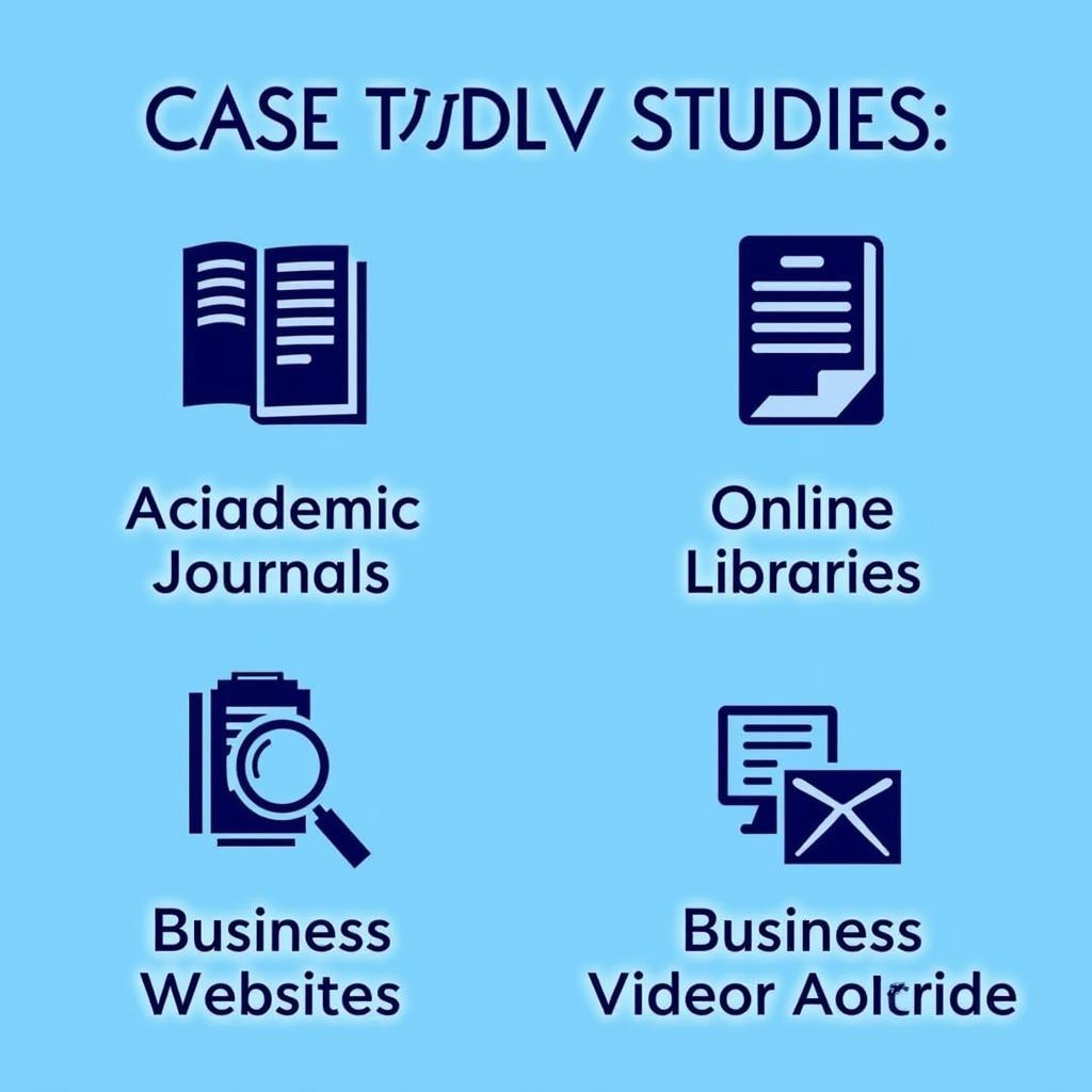 Various resources for finding case studies, including online databases, industry publications, and company websites.