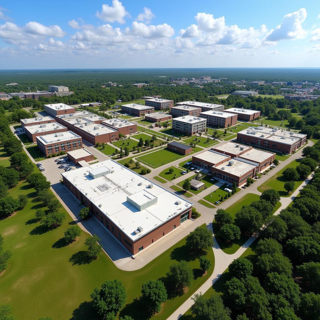 Aerial view of the Southwest Foundation for Biomedical Research campus