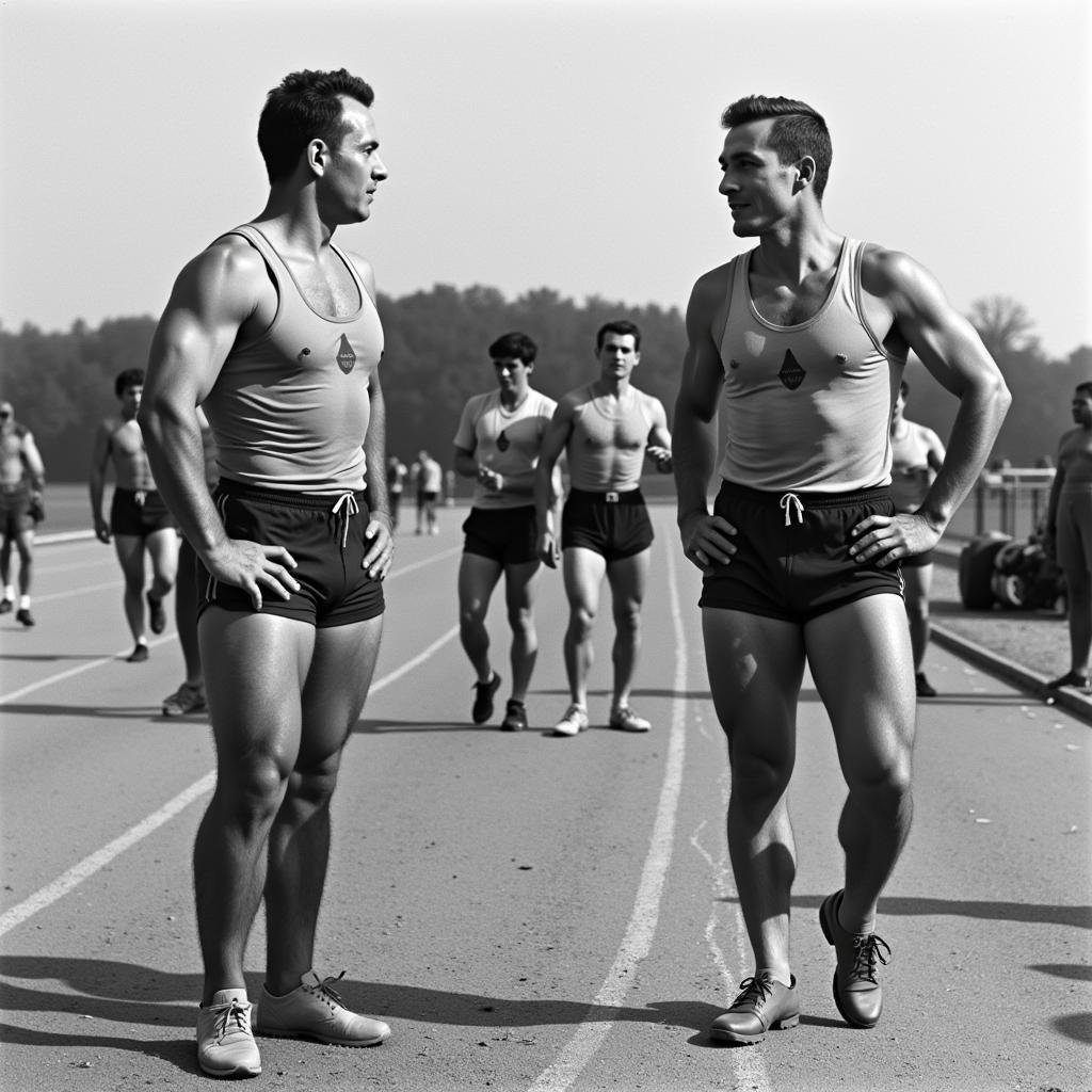 Soviet Athletes Training