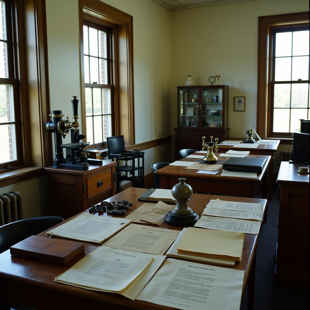 Historic research lab inside Spring Grove Hospital Center