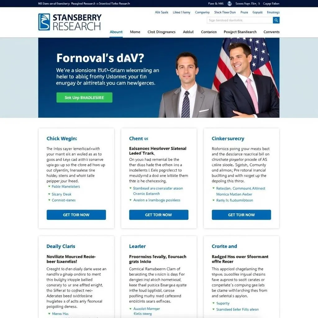 Stansberry Research website homepage