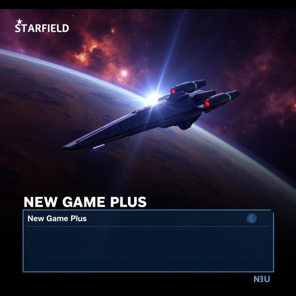 Starfield New Game Plus Screen