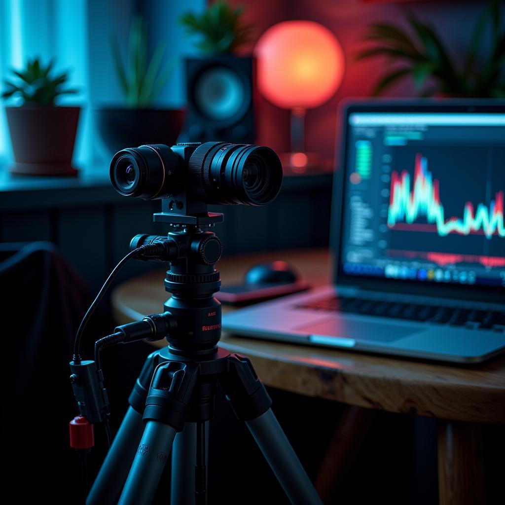 Research Beacon Stereoscopic Lens Setup