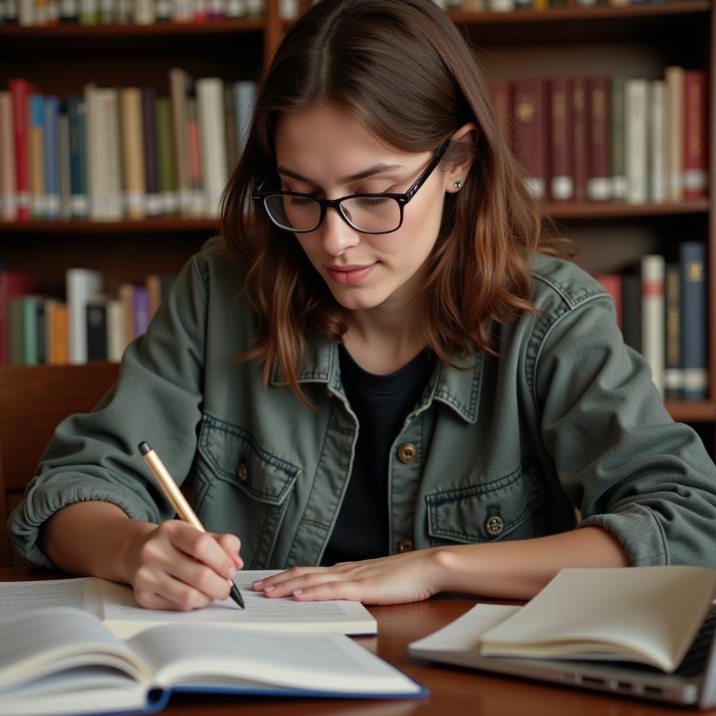 Student Conducting Original Research