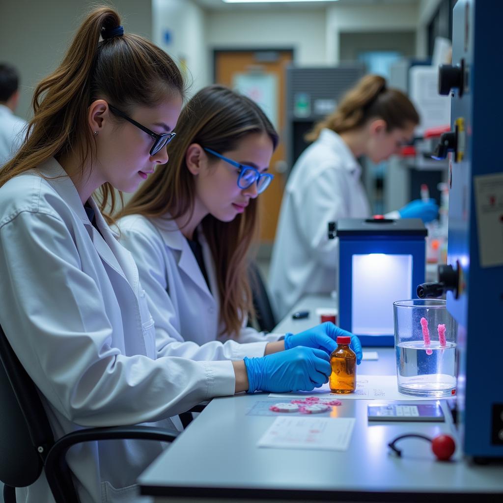 Student conducting research in a UCSD lab