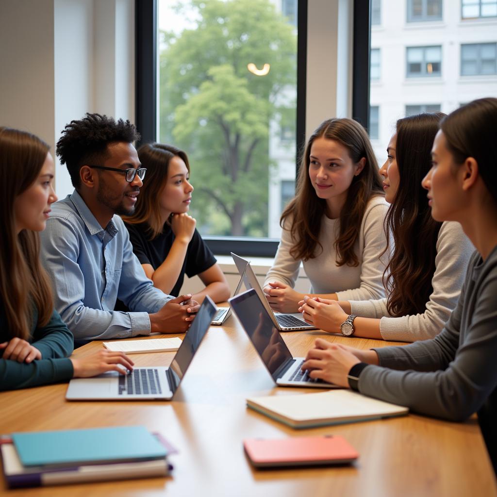 Student Researcher Collaborating at Google Campus