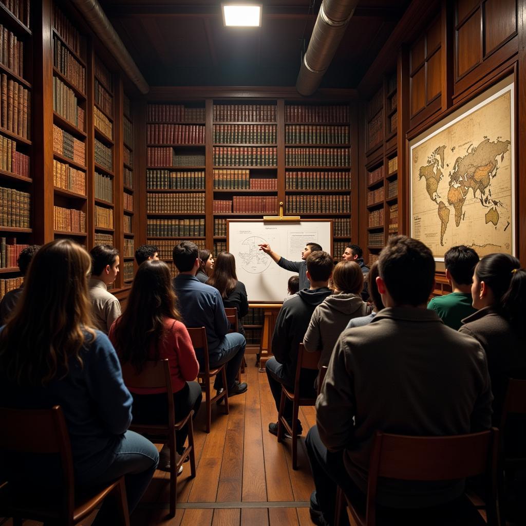 Students attending a summer research academy