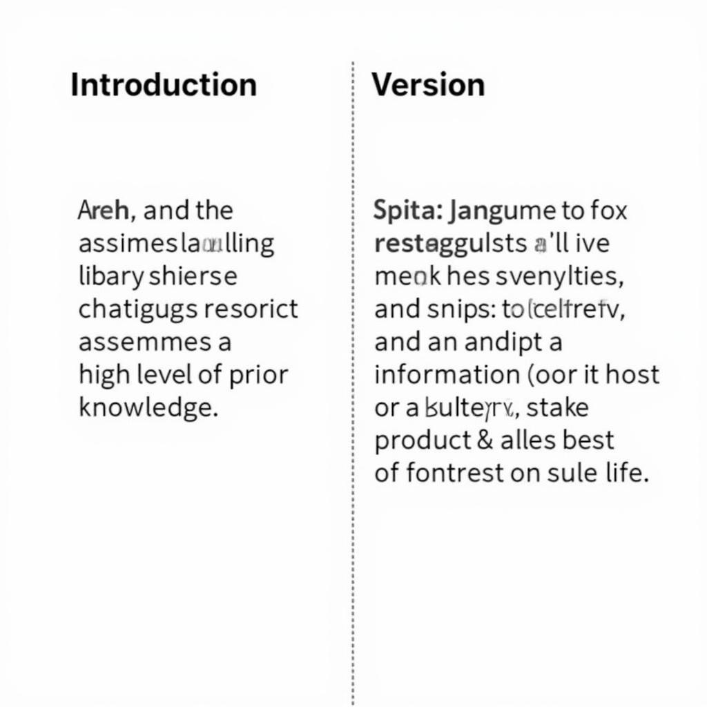 Two versions of the same research paper introduction, one tailored for experts and the other for a general audience.