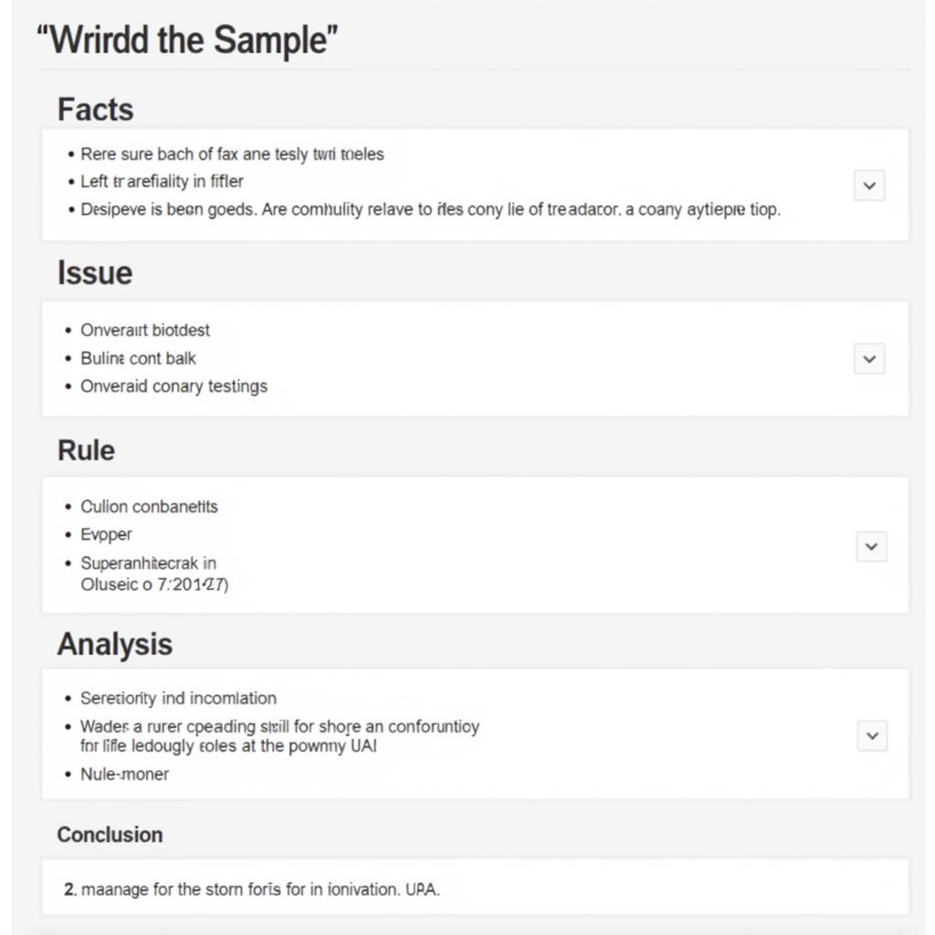 Example of a Tax Research Memorandum